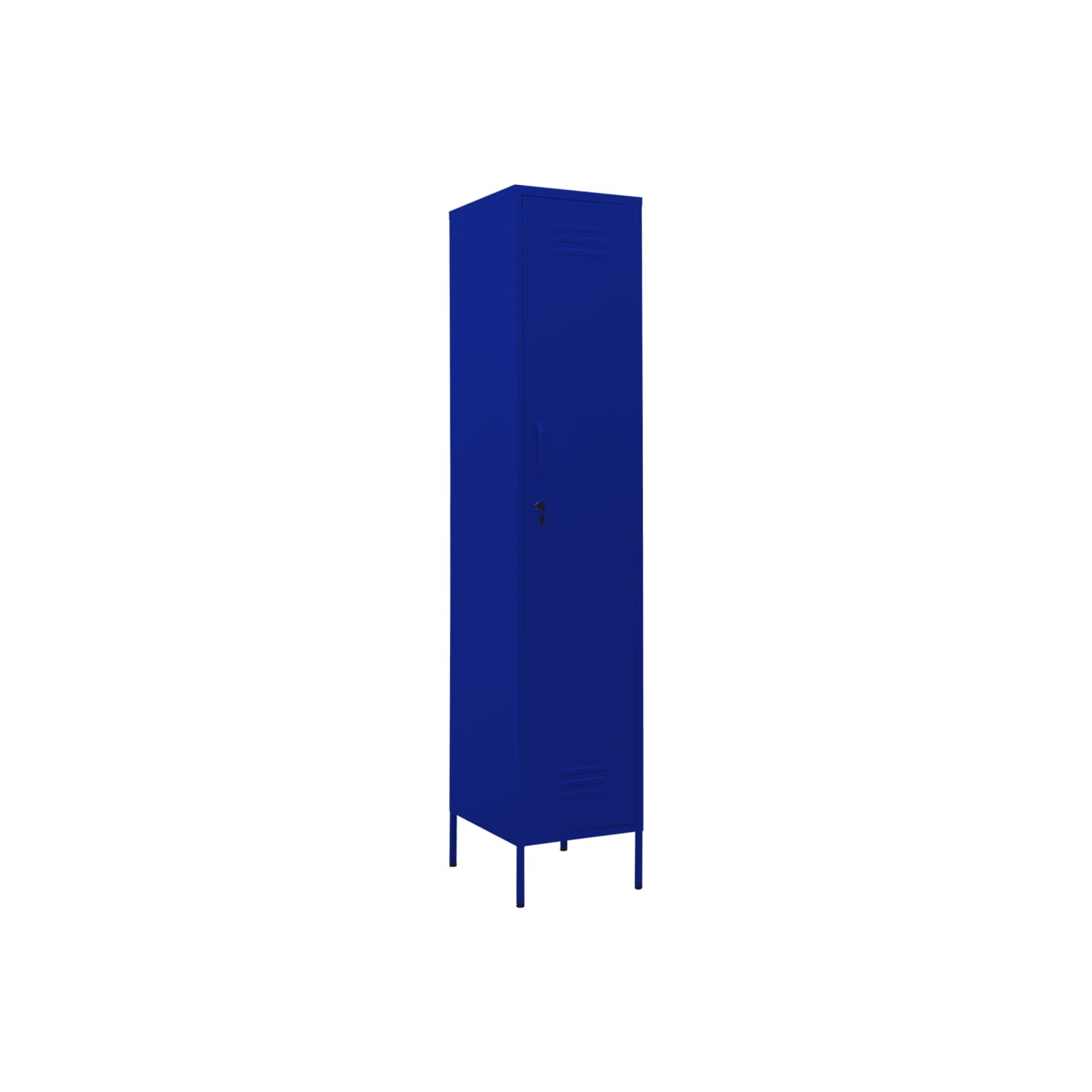 vidaXL Locker Cabinet Navy Blue 35x46x180 cm Steel
