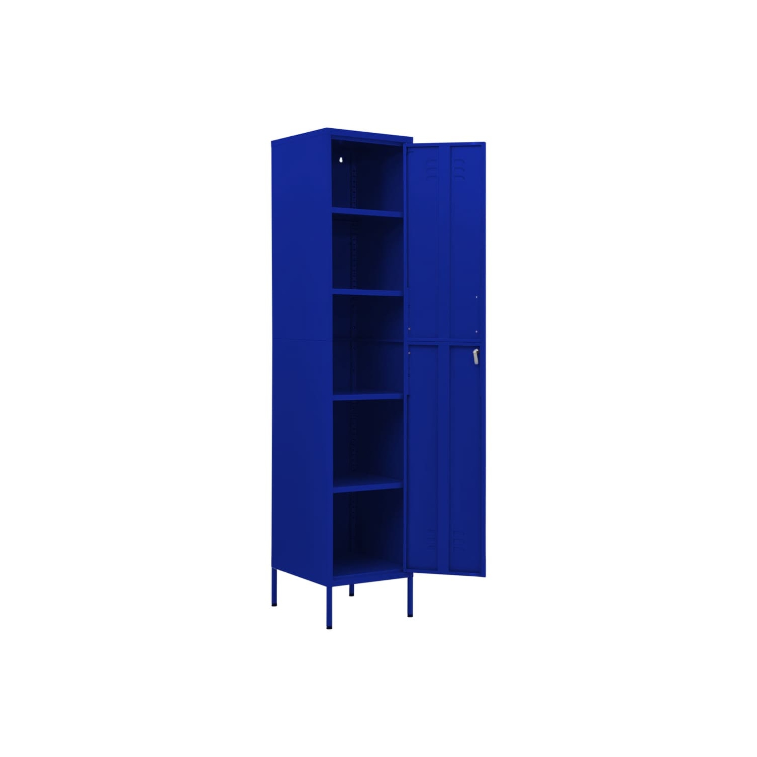 vidaXL Locker Cabinet Navy Blue 35x46x180 cm Steel