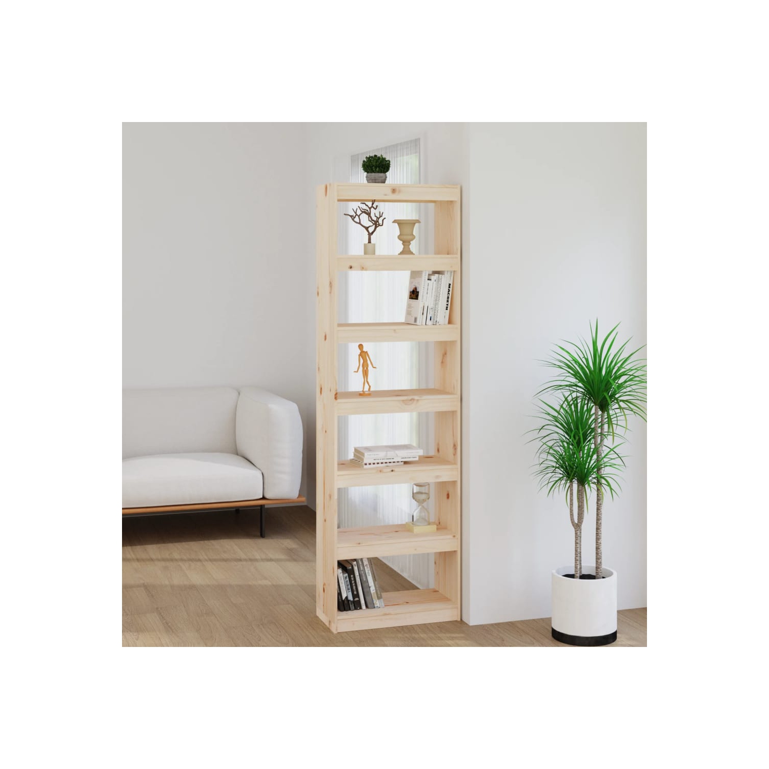 VidaXL – Armoire à livres/séparateur de pièce, 60 x 30 x 30 x 199,5&nbsp;cm, pin massif