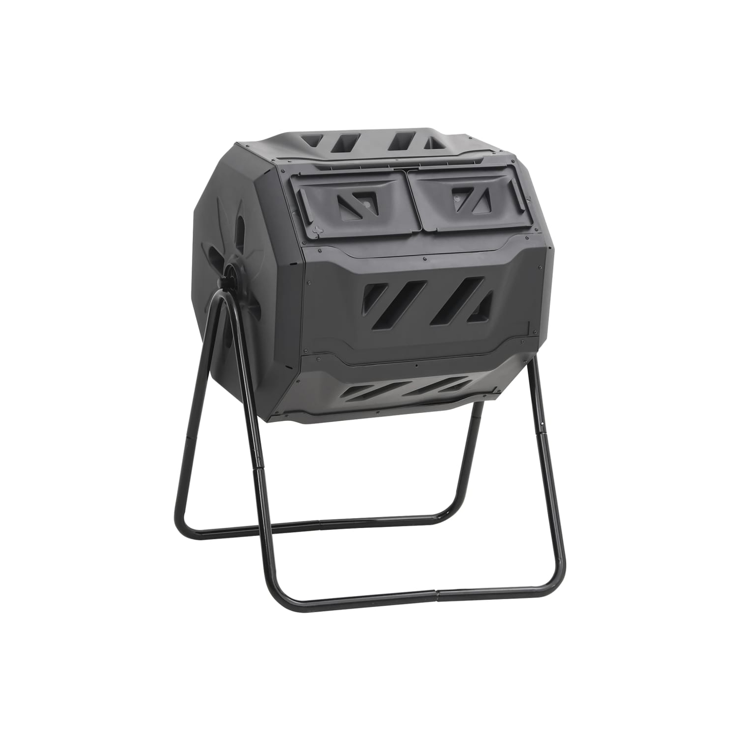 vidaXL Garden Compost Bin Black 73x64x95 cm 160 L