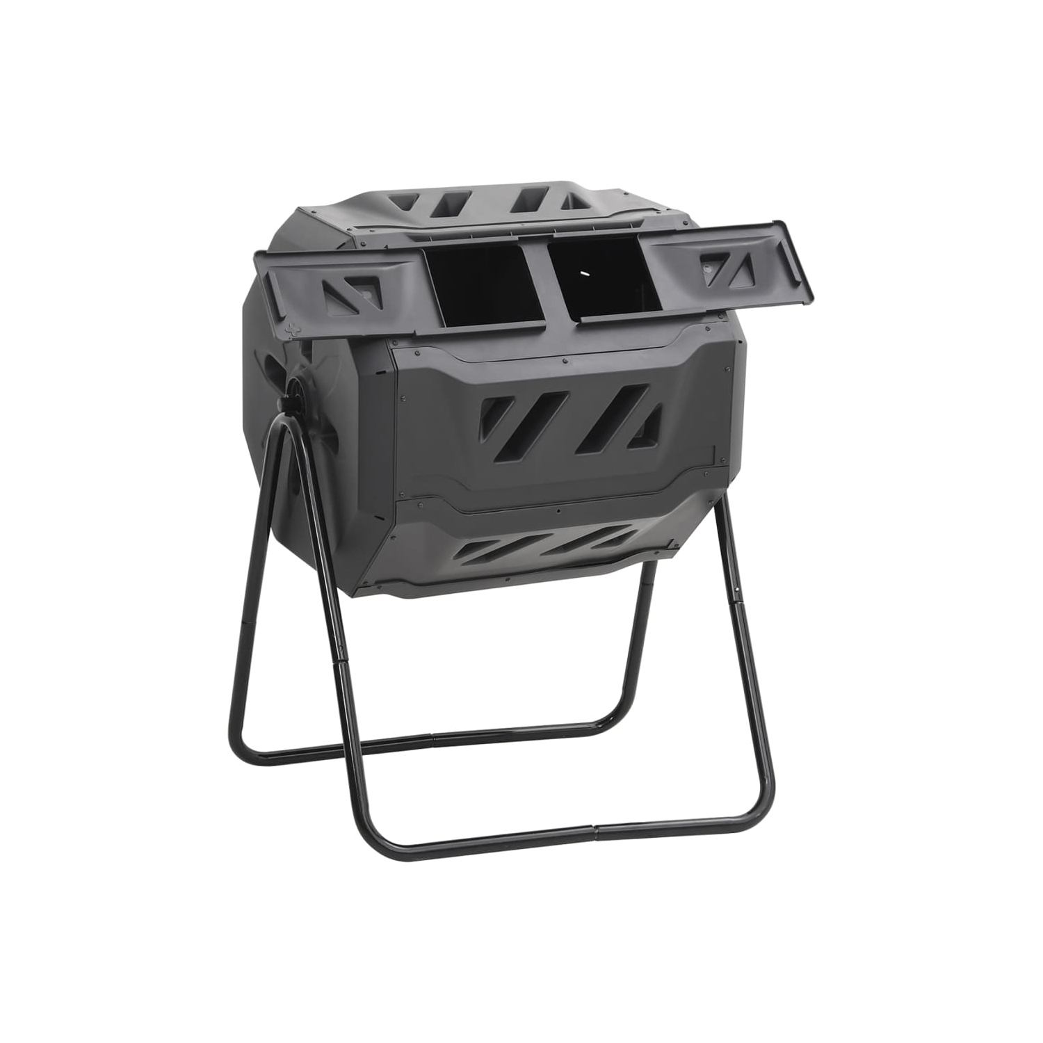 vidaXL Garden Compost Bin Black 73x64x95 cm 160 L