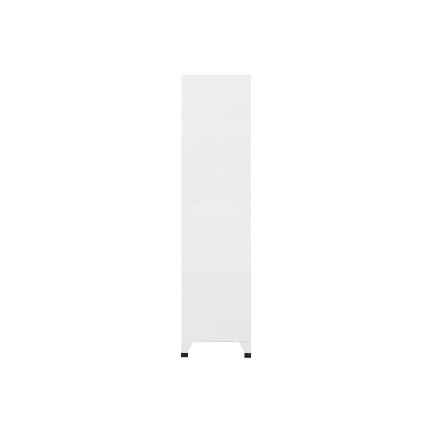 vidaXL Locker Cabinet White 90x45x180 cm Steel