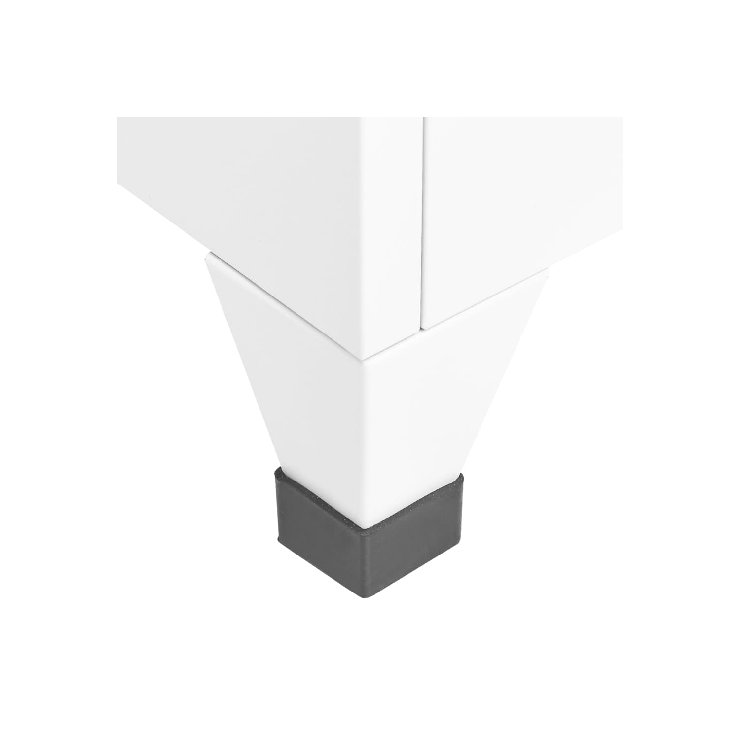 Armoire à casier VisdaXL en acier 180&nbsp;cm, blanc, 38 x 40 x 40 po