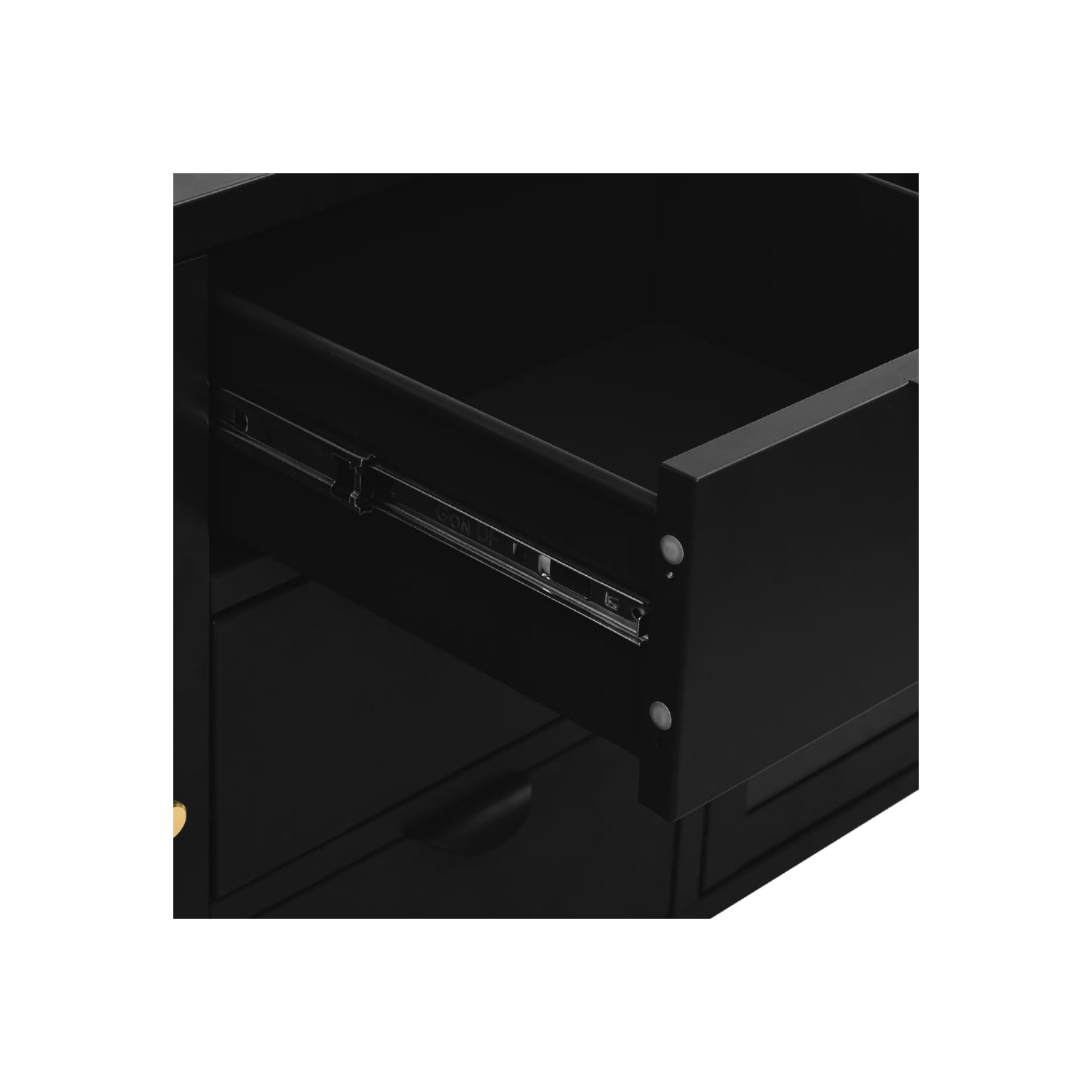 vidaXL Sideboard Black 105x35x70 cm Steel and Tempered Glass