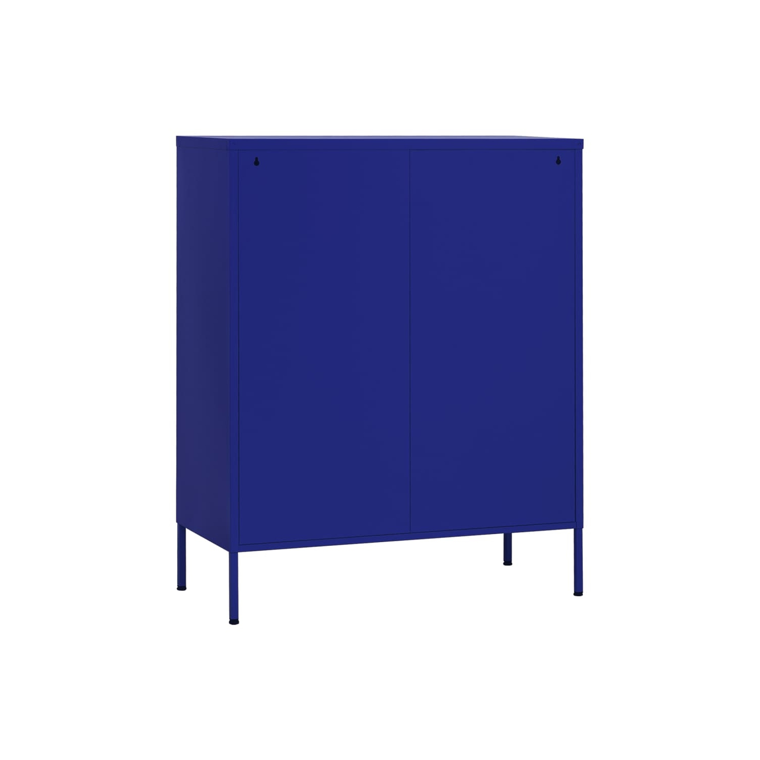 vidaXL Storage Cabinet Navy Blue 80x35x101.5 cm Steel