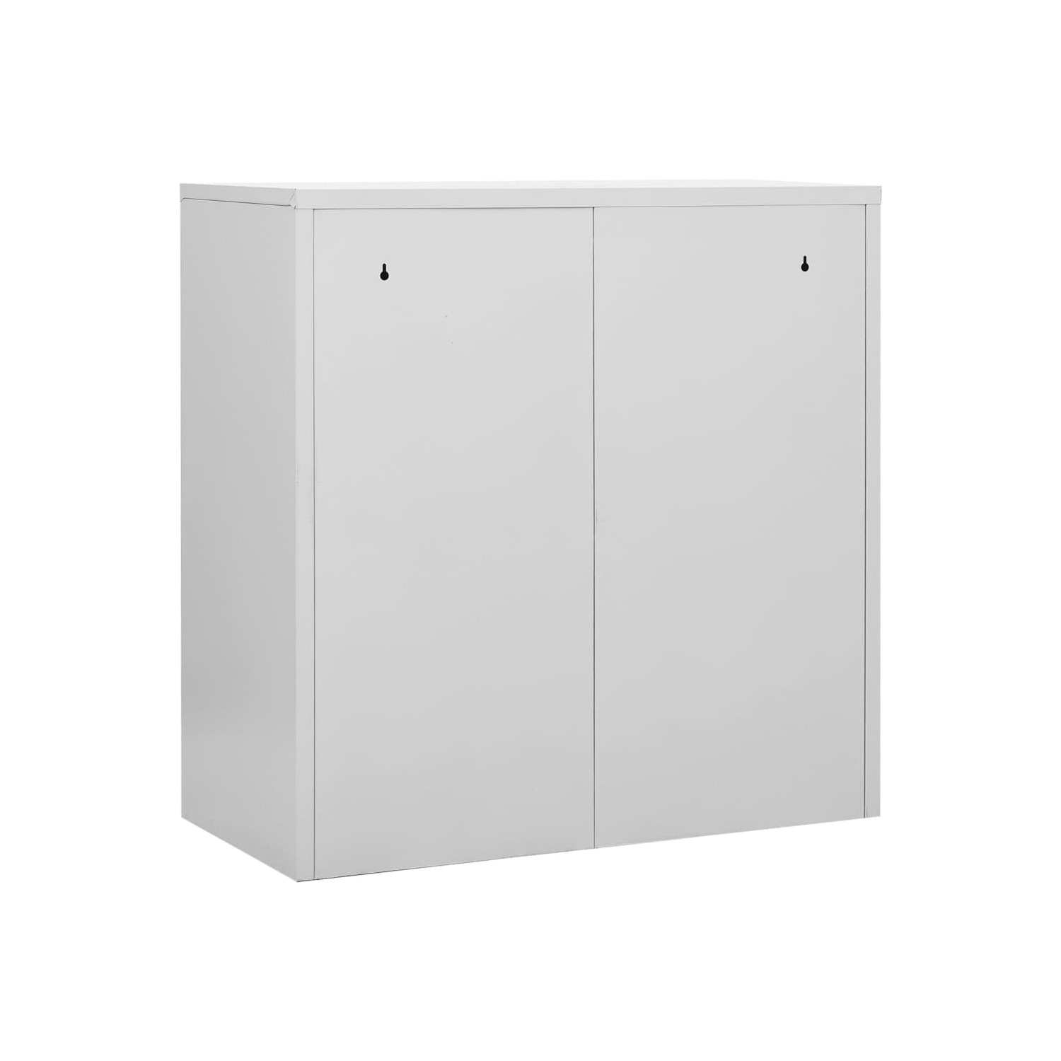 vidaXL Locker Cabinets 2 pcs Light Grey and Blue 90x45x92.5 cm Steel