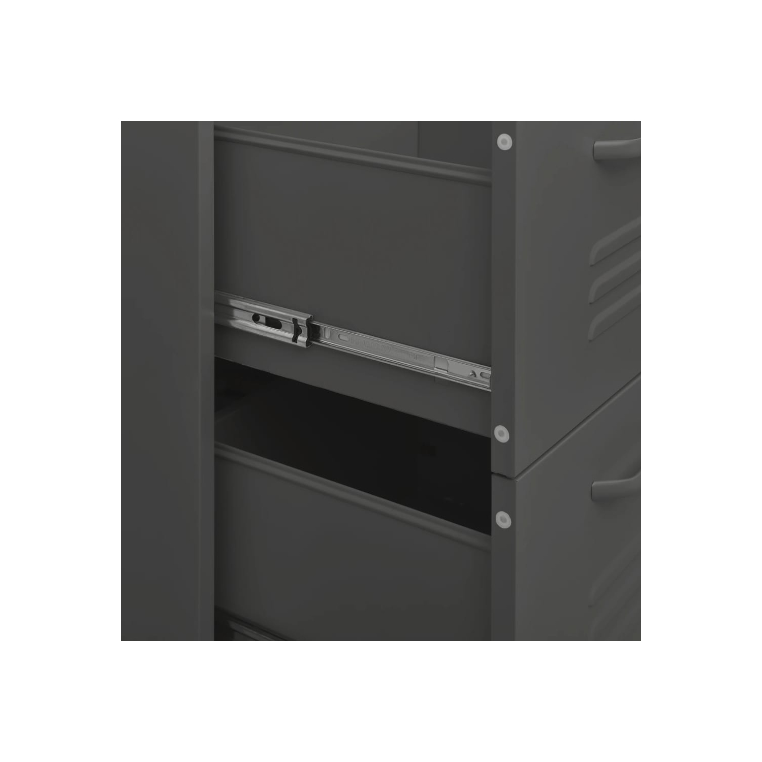 vidaXL Drawer Cabinet Anthracite 80x35x101.5 cm Steel