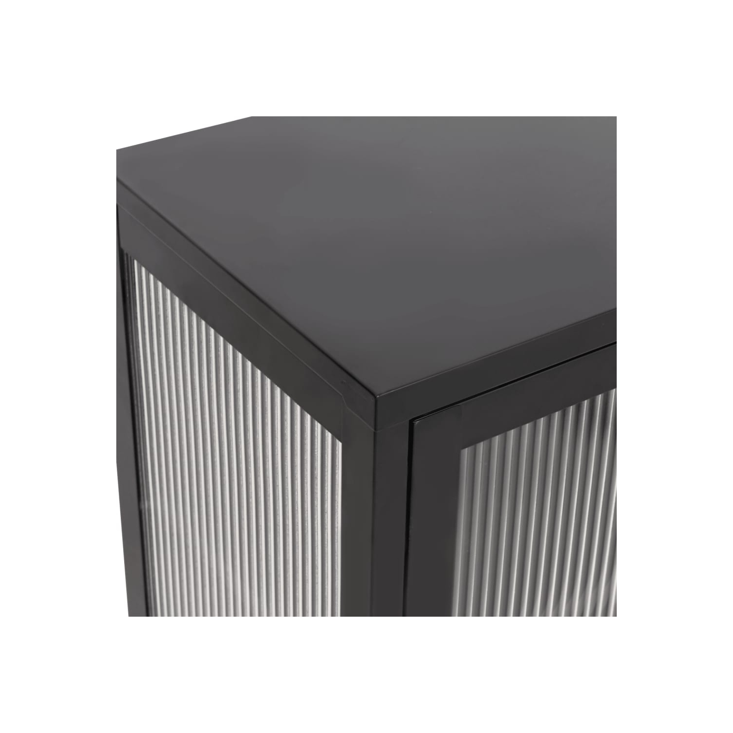 vidaXL Sideboard Black 70x35x70 cm Glass and Steel