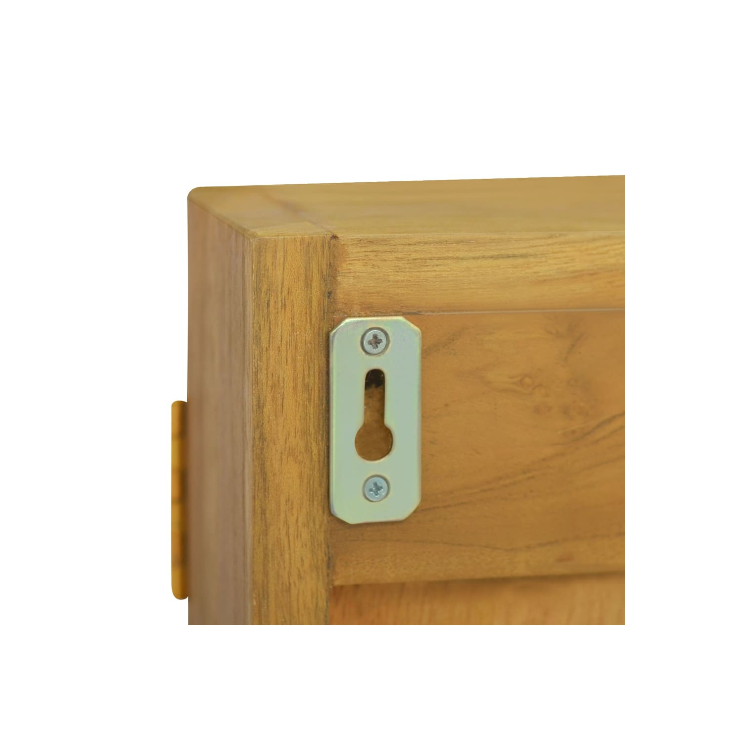 vidaXL Mirror Cabinet 60x10x40 cm Solid Wood Teak