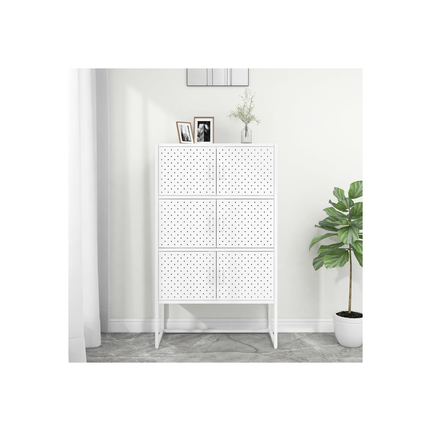 Planche à repasser à haute surface blanche VisdaXL 80 x 35 x 35 po, acier 135 cm