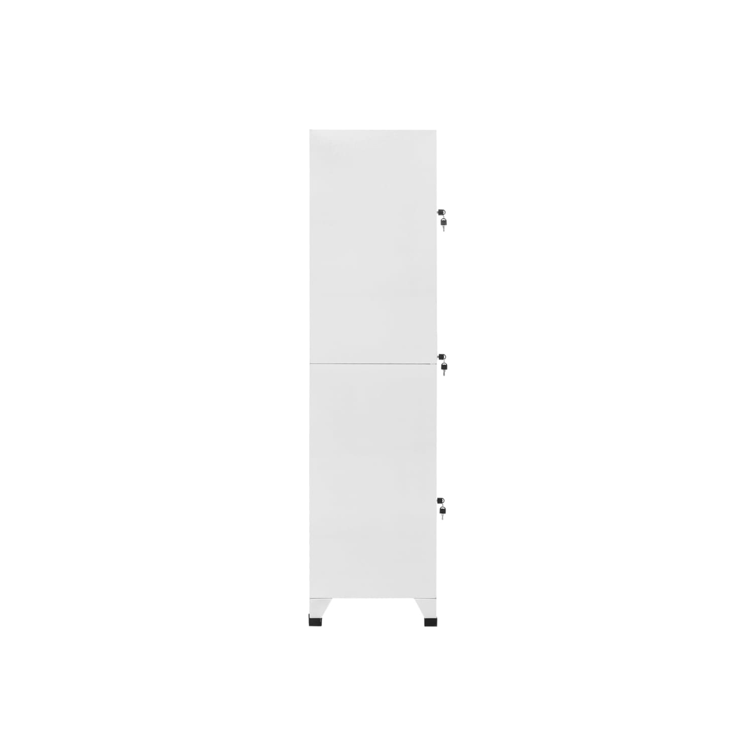 vidaXL Locker Cabinet with 3 Compartments 38x45x180 cm