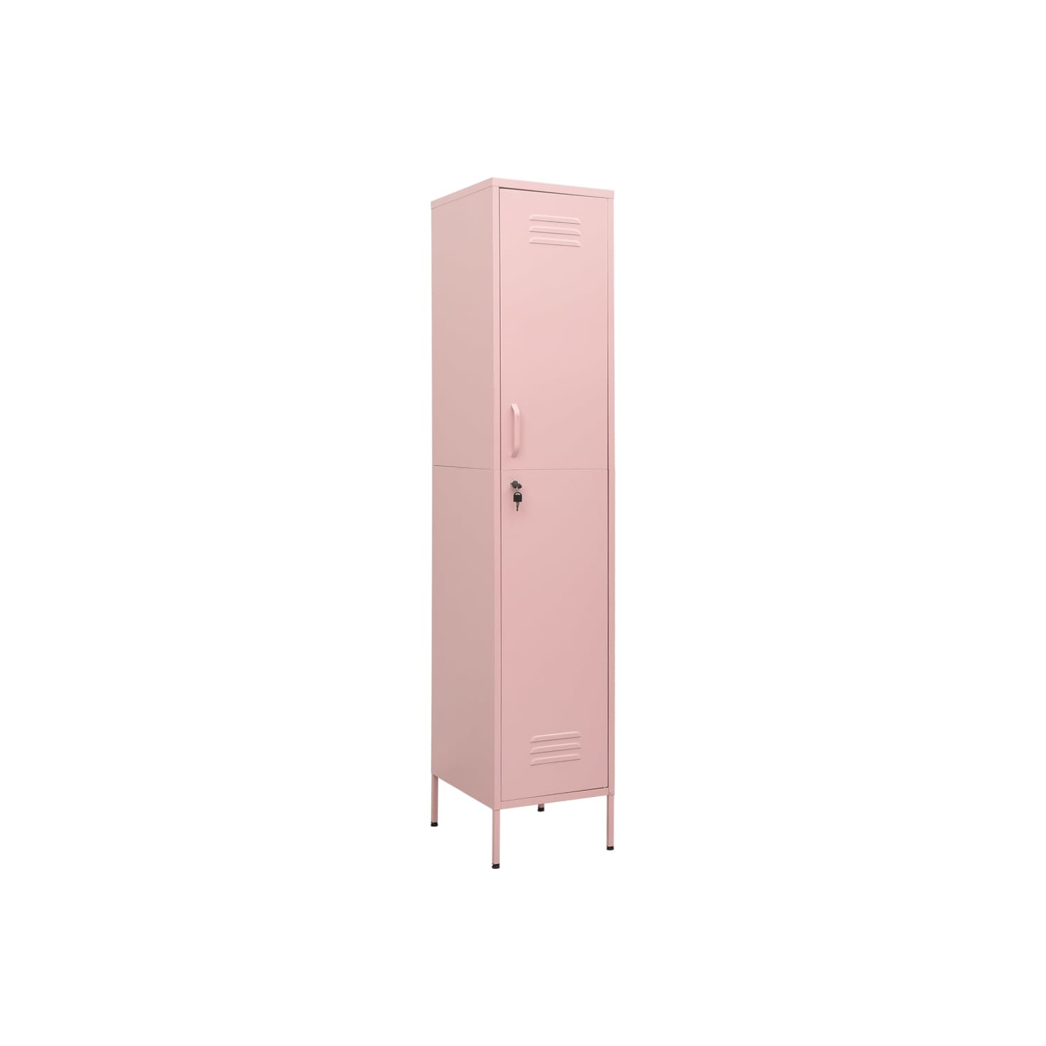 Armoire à casier VidaXL, rose 35 x 46x180&nbsp;cm acier