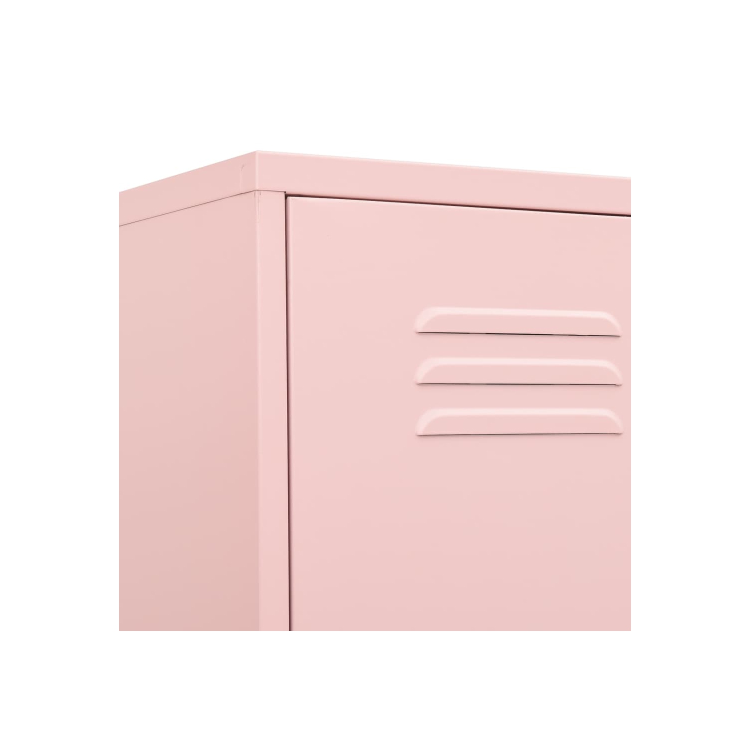 Armoire à casier VidaXL, rose 35 x 46x180&nbsp;cm acier