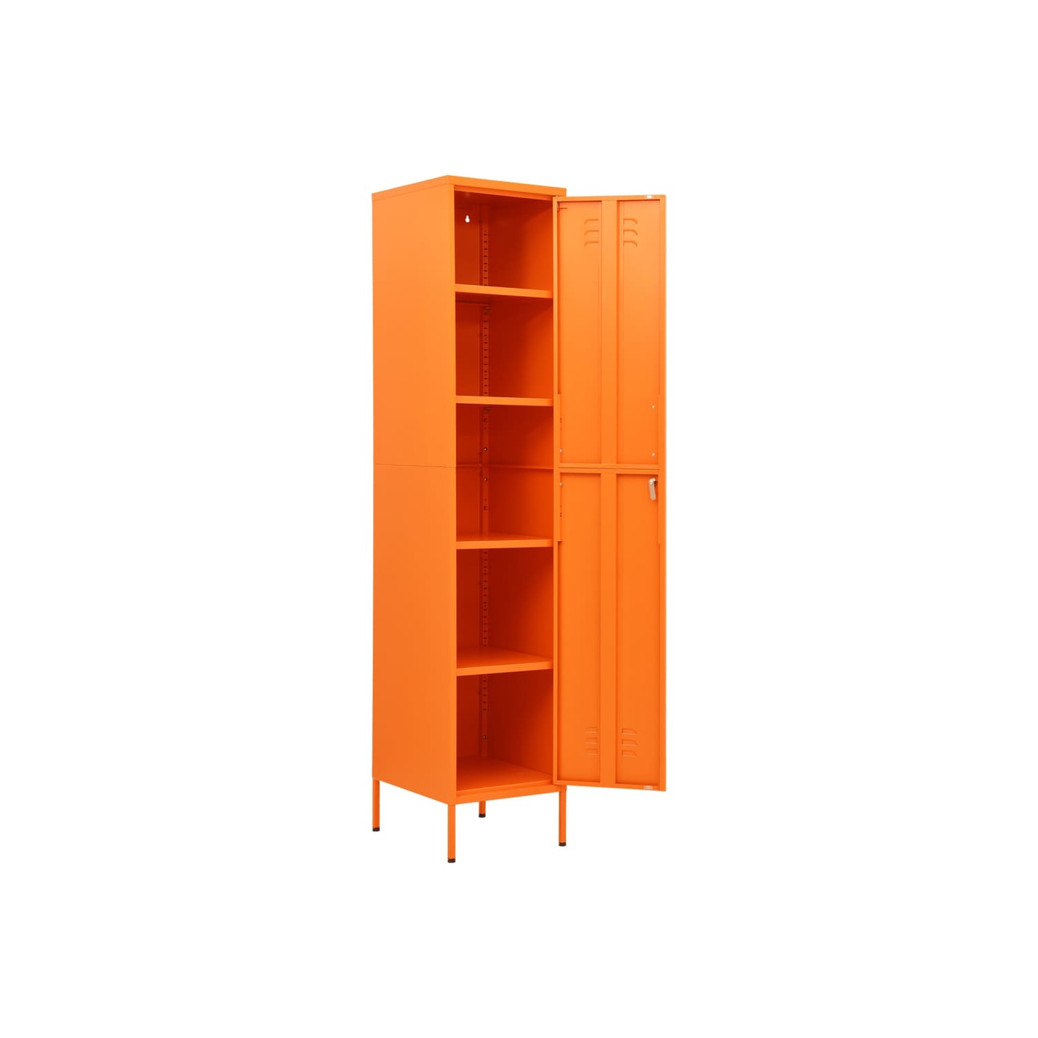 vidaXL Locker Cabinet Orange 35x46x180 cm Steel