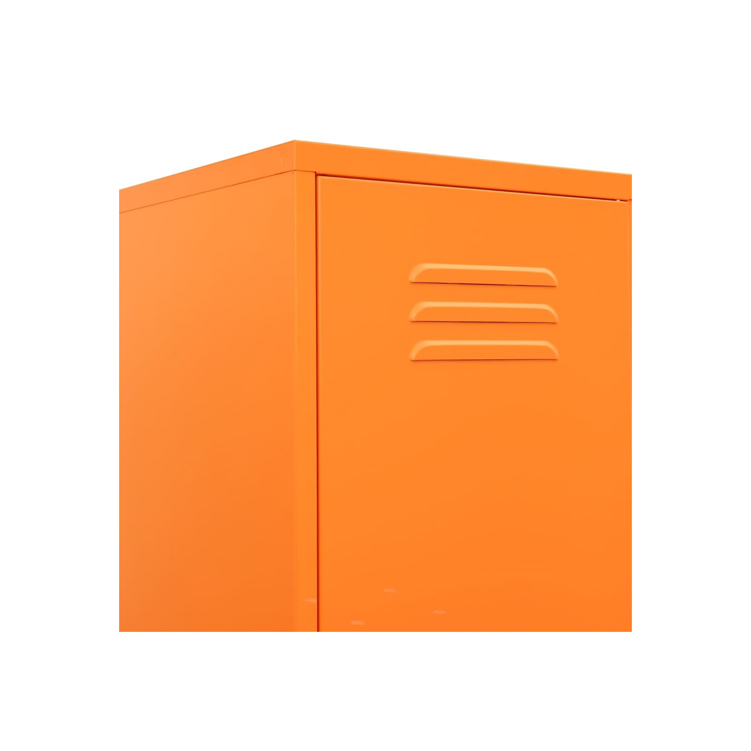vidaXL Locker Cabinet Orange 35x46x180 cm Steel
