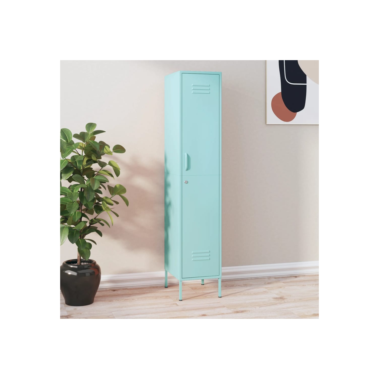 vidaXL Locker Cabinet Mint 35x46x180 cm Steel