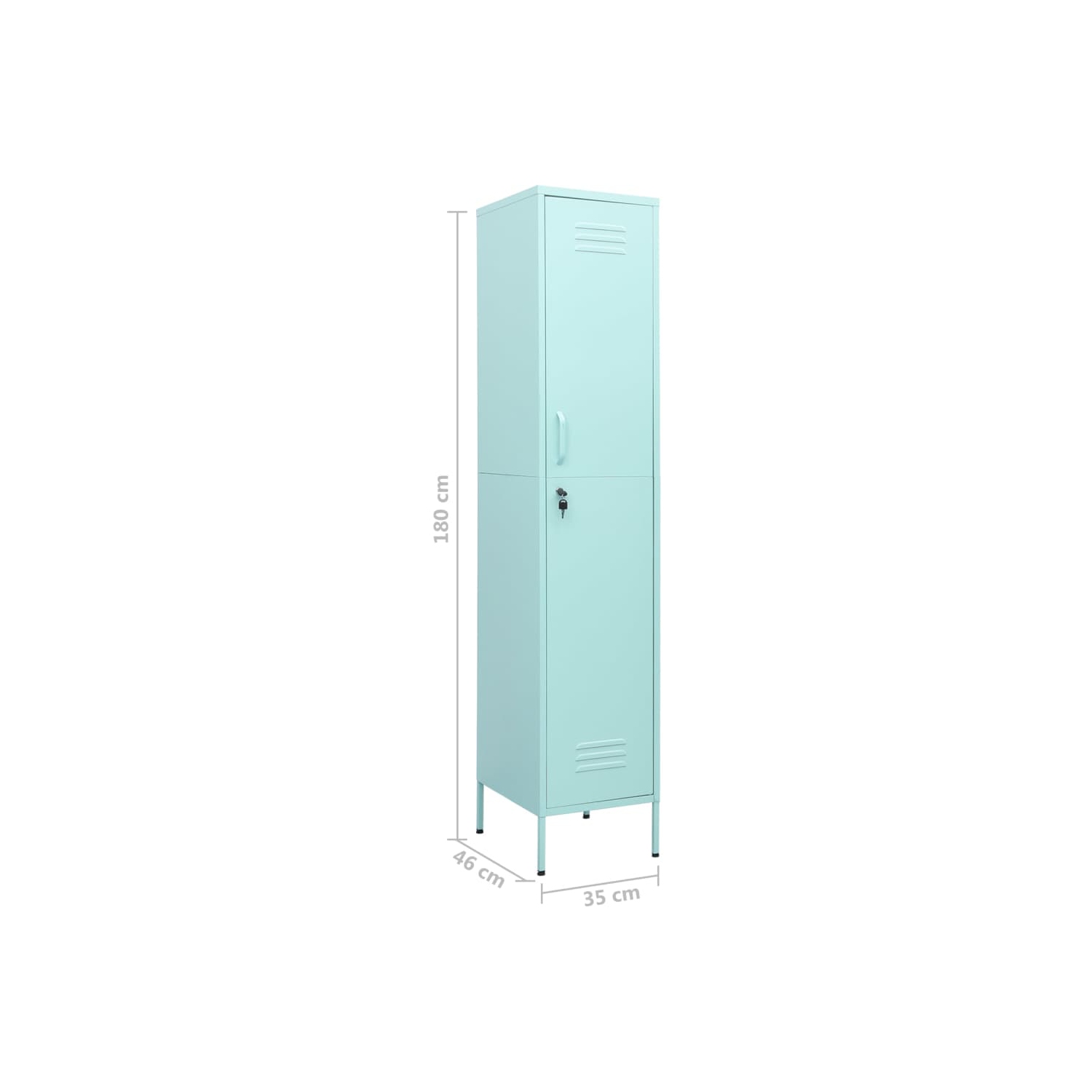 vidaXL Locker Cabinet Mint 35x46x180 cm Steel