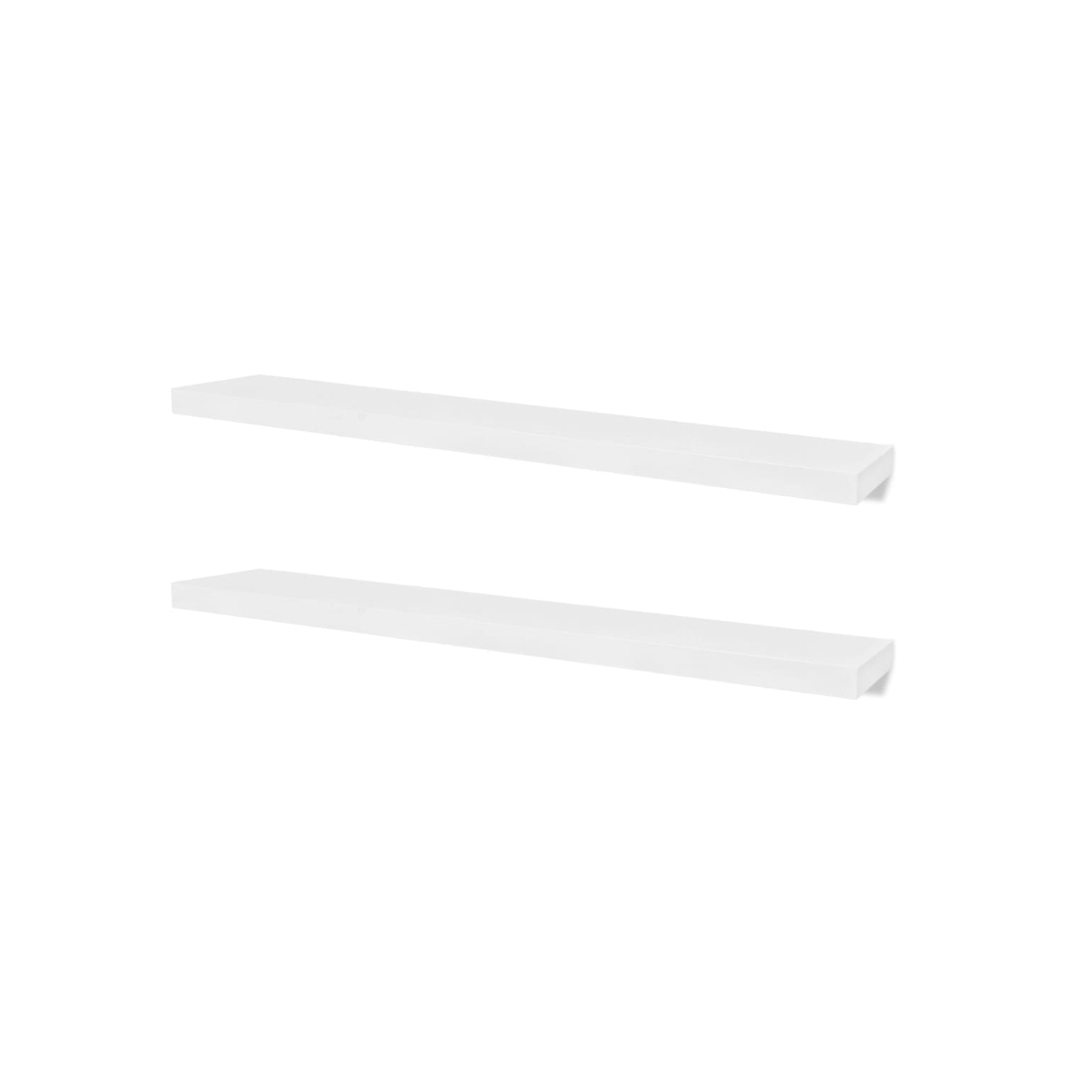 vidaXL Wall Shelves 4 pcs White 120 cm