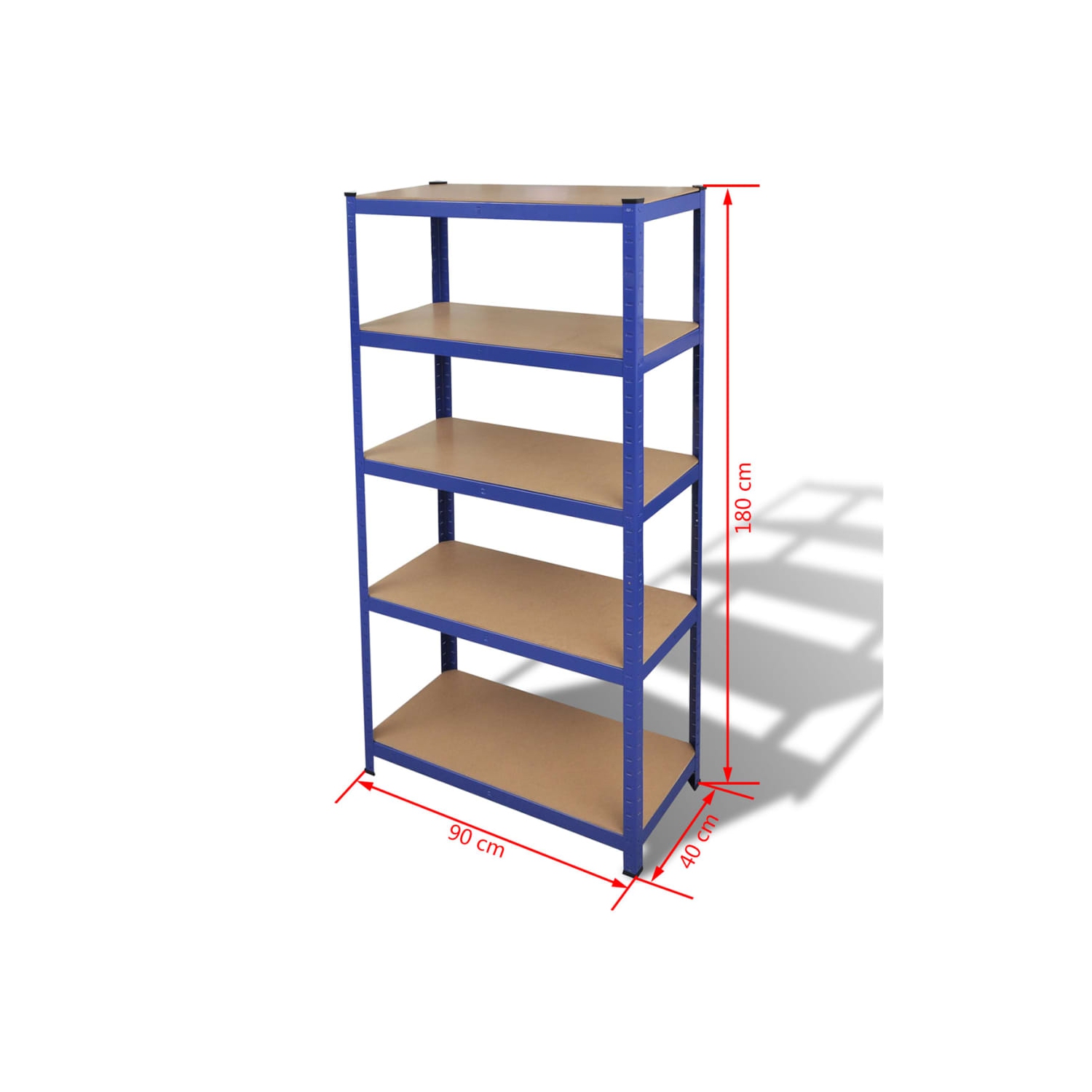 Storage Shelf Garage Storage Organizer Blue