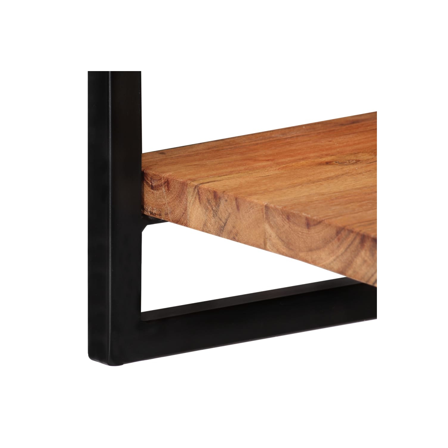 vidaXL Wall Shelves 2 pcs 25x25x35 cm Solid Wood Acacia and Steel