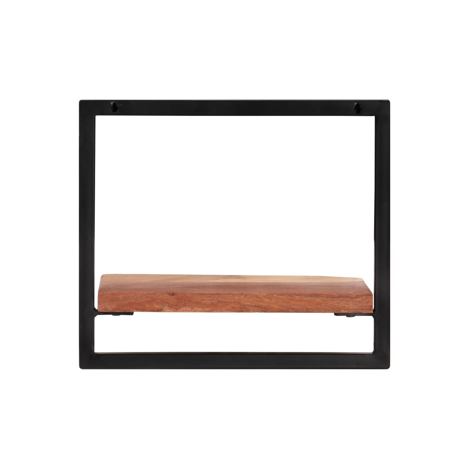 vidaXL Wall Shelves 2 pcs 40x24x35 cm Solid Wood Acacia and Steel