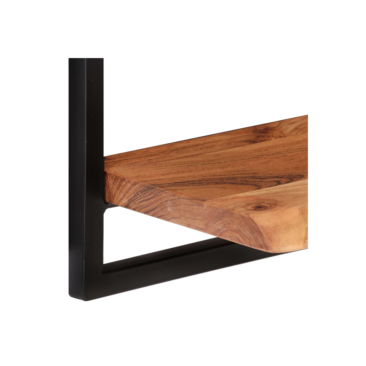 vidaXL Wall Shelves 2 pcs 40x24x35 cm Solid Wood Acacia and Steel