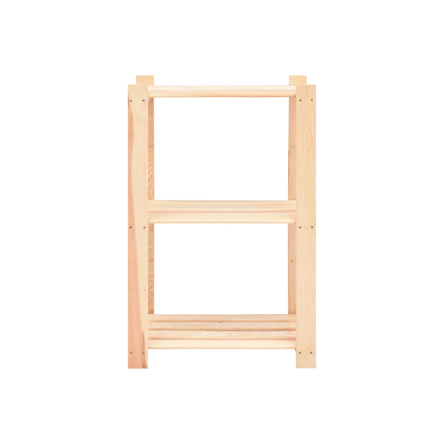vidaXL 3-Tier Storage Rack 60x38x90 cm Solid Pinewood 150 kg