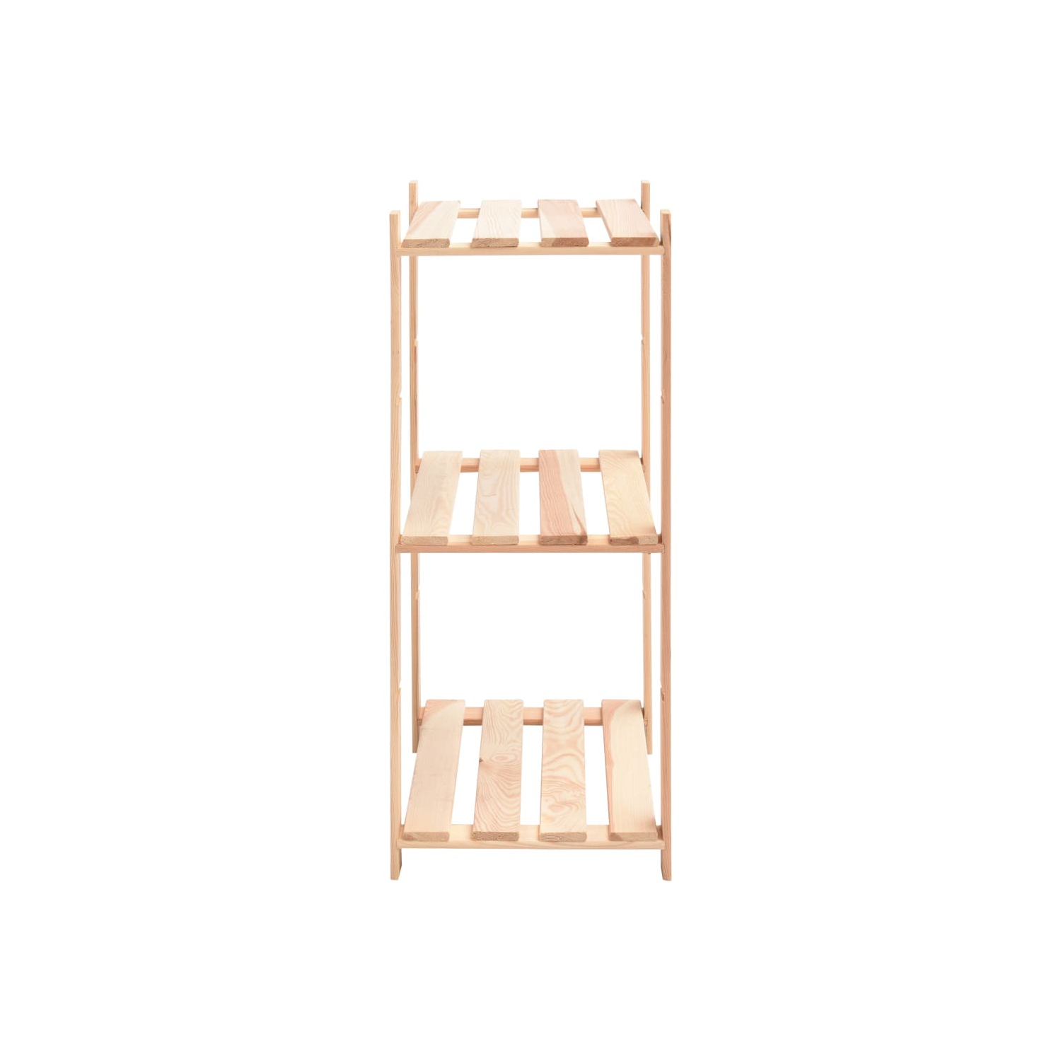 vidaXL 3-Tier Storage Rack 60x38x90 cm Solid Pinewood 150 kg