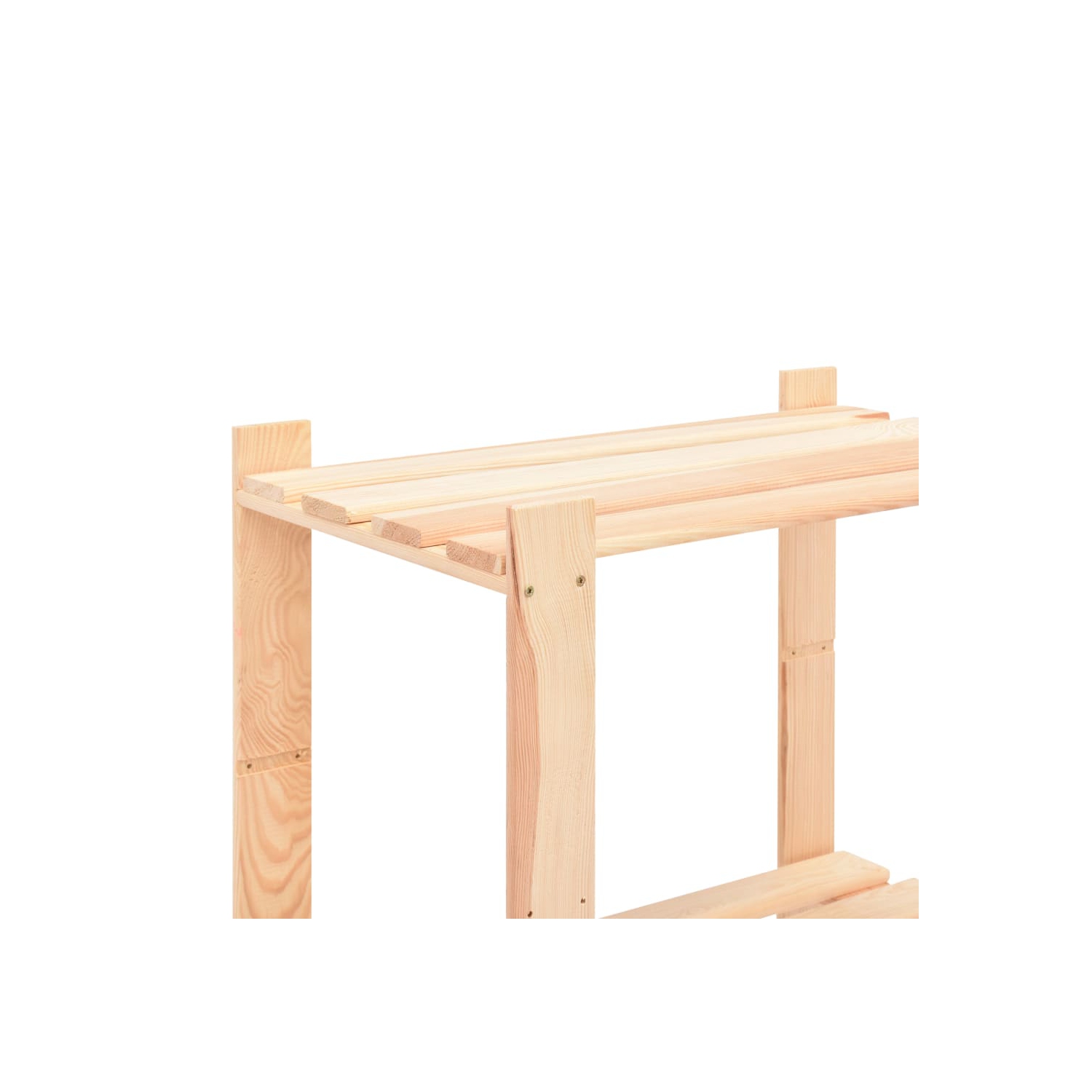 vidaXL 3-Tier Storage Rack 60x38x90 cm Solid Pinewood 150 kg