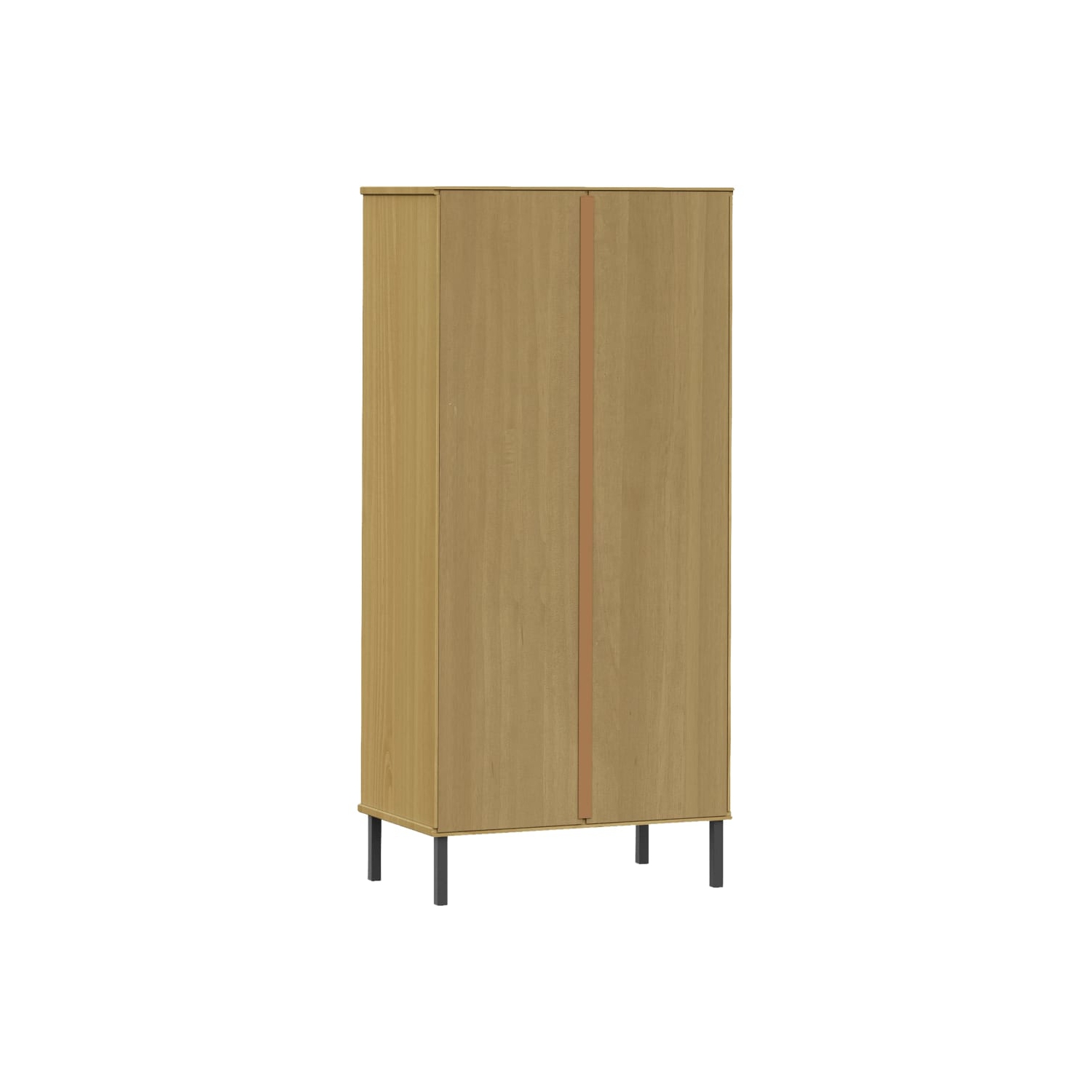 vidaXL Bookcase with 2 Drawers Brown 60x35x128.5 cm Solid Wood OSLO