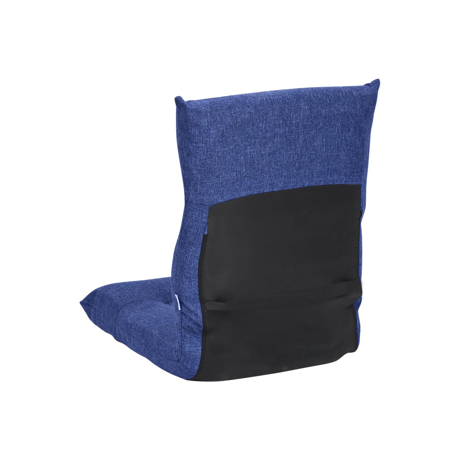 vidaXL Folding Floor Chair Blue Fabric