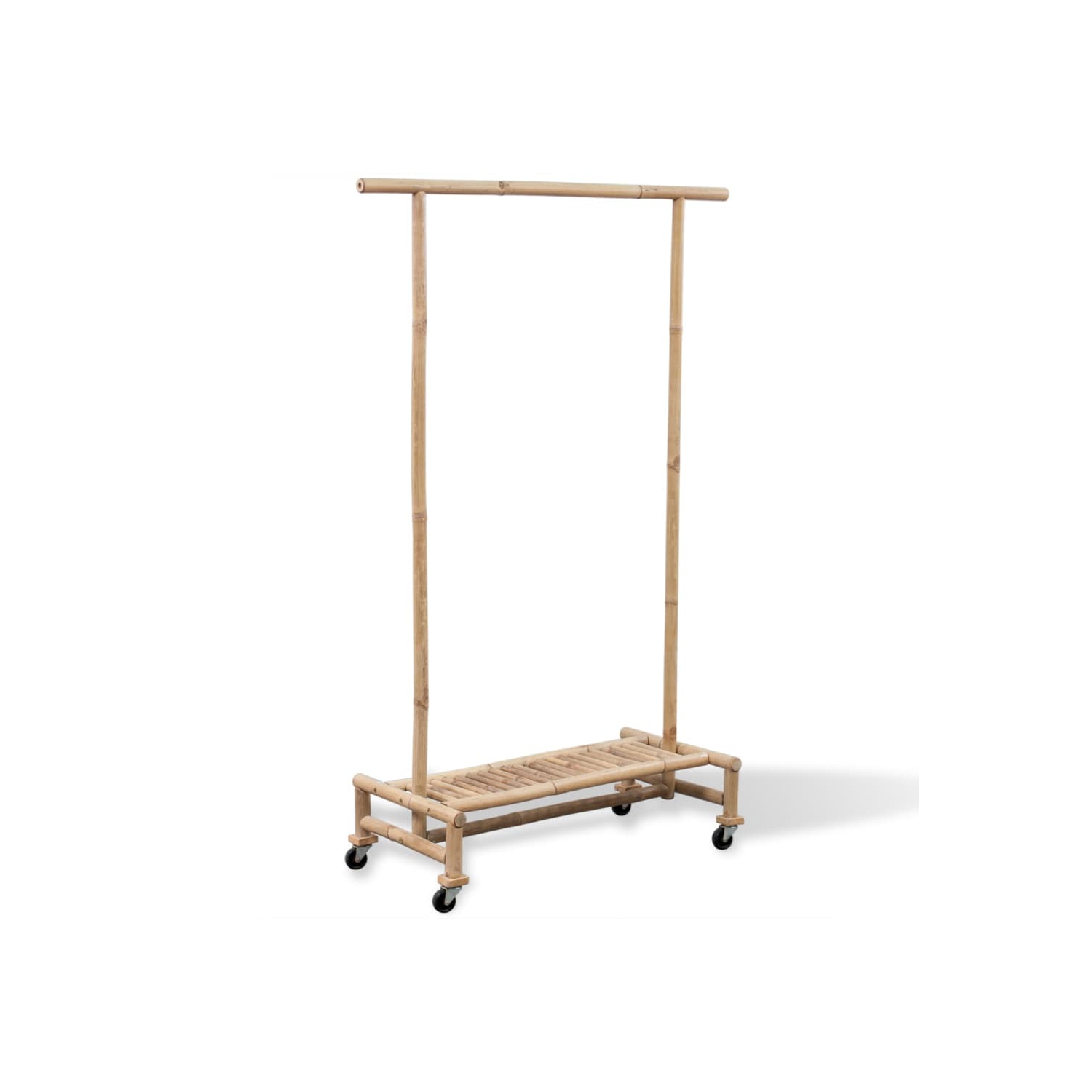 vidaXL Bamboo Clothes Rack