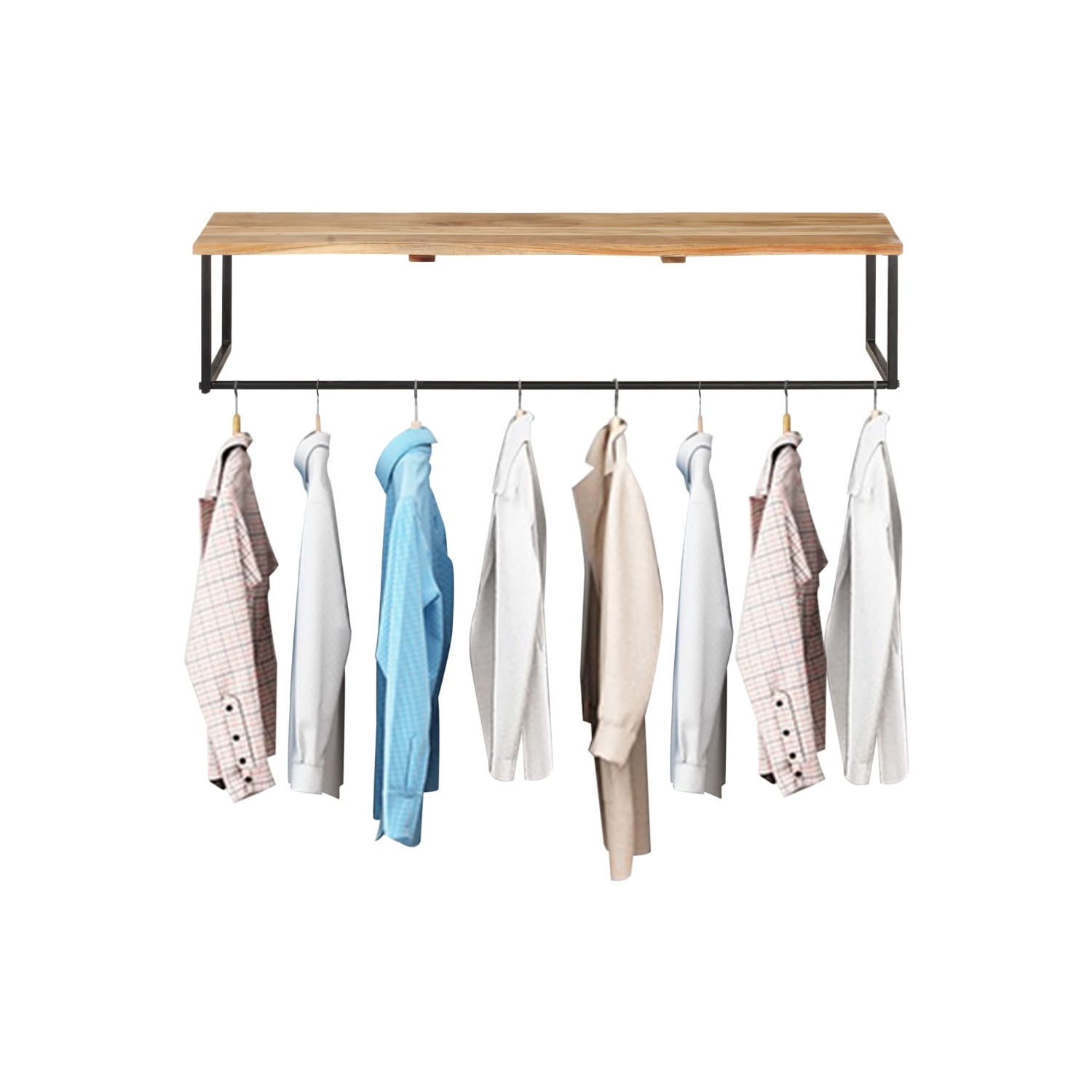 vidaXL Peg with Live Edge 100x35x22 cm Solid Acacia Wood