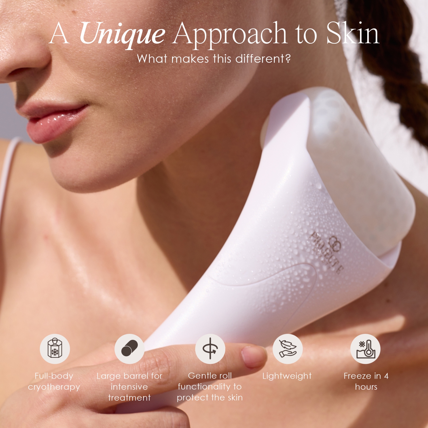 Project E Beauty The Ice Roller | Cryotherapy Treatment | Reduce Puffiness & Dark Circles | Tightens & Firms | Remove Wrinkles