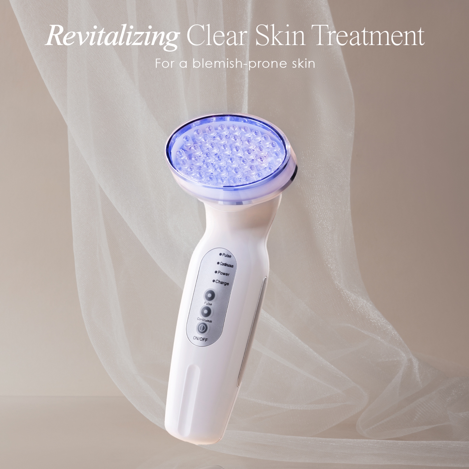 Project E Beauty Blue LED+ | Acne Light Therapy | Anti-Blemish | for Oily Skin | Reduce Dark Spots & Scars | Calm Inflammation