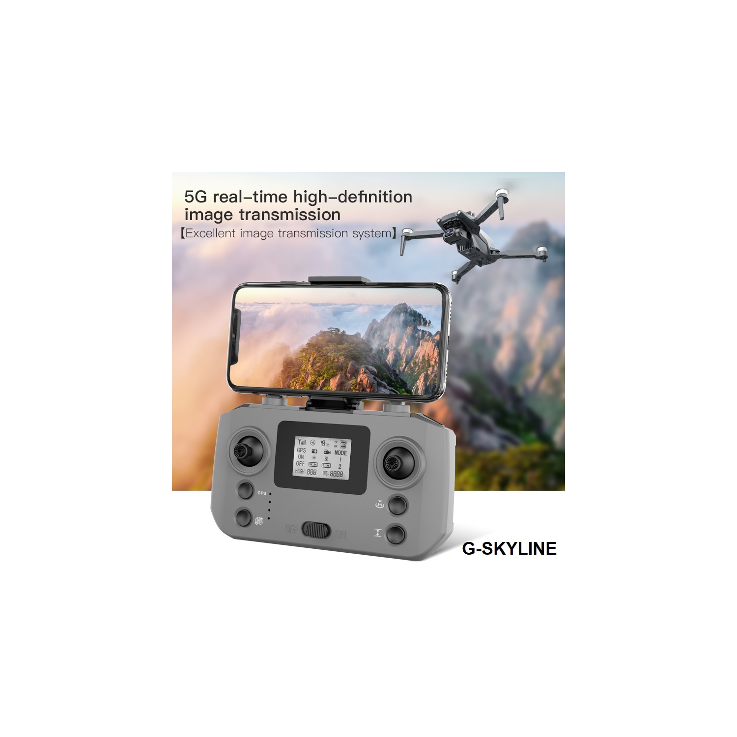 OBEST Drone avec Caméra 4K, Positionnement de Flux Optique, Pression d'air  Fixe, 2