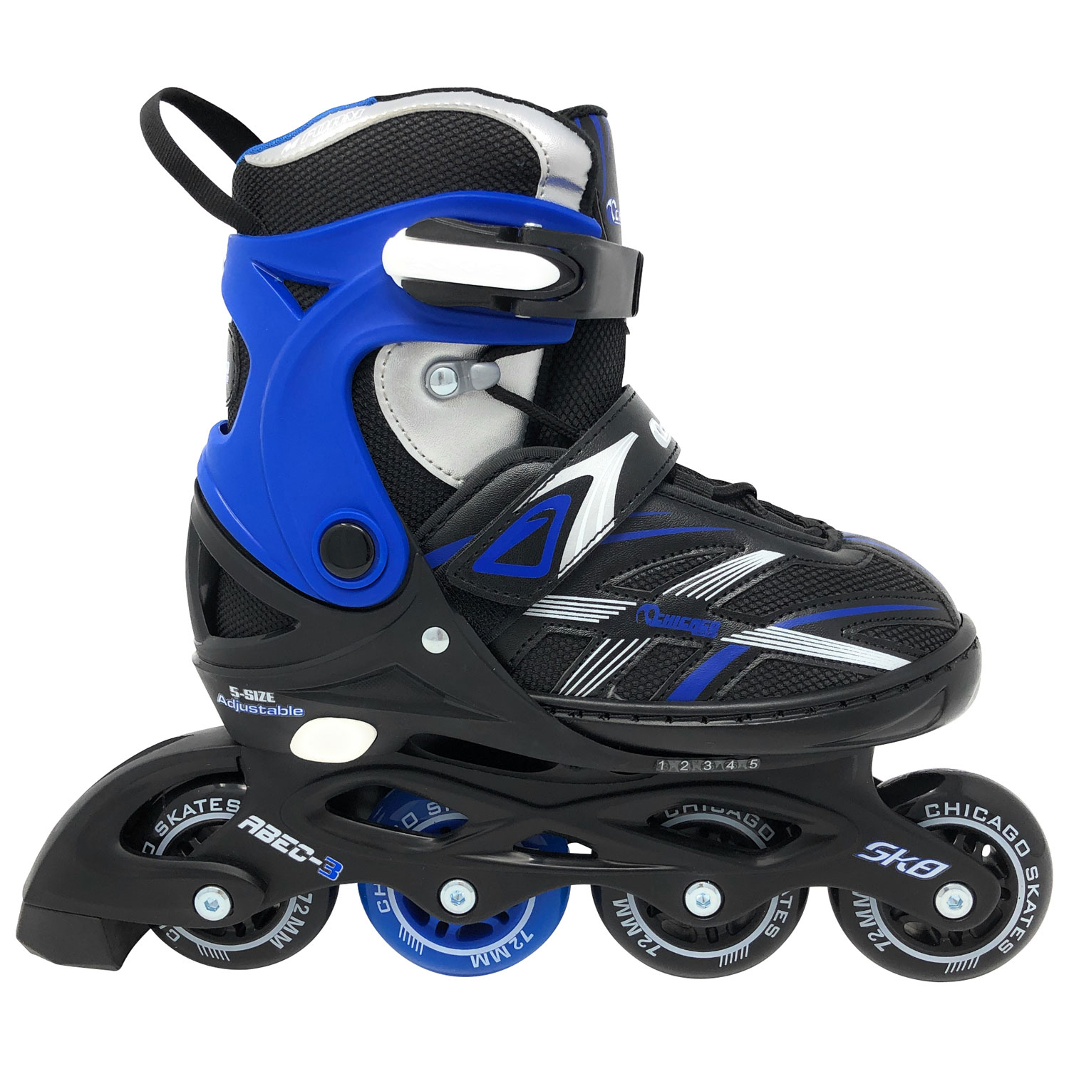 Chicago Adjustable MA7 Inline Skates - Blue - Size 5-9