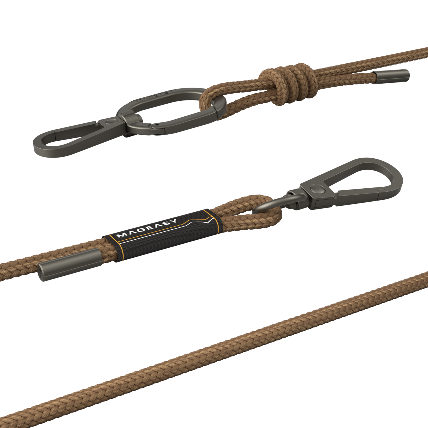 SwitchEasy MagEasy 6mm Strap + Strap Card with Adjustable Detachable Neckstrap and Phone Lanyard Compatible with All Smartphones such as Apple