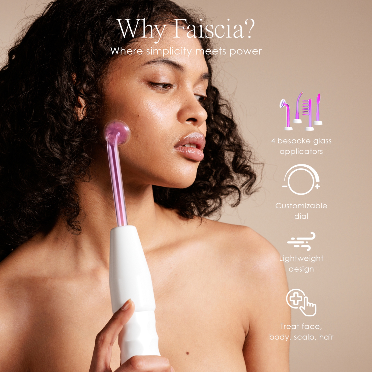 Project E Beauty Faisca Argon | High Frequency Wand | Anti-Acne | Tighten & Lift | Wound Healing | Prevent Hair Loss