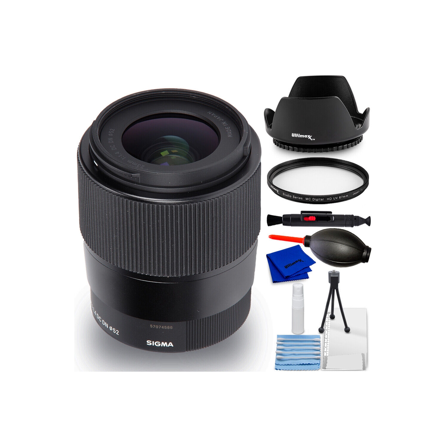 Sigma 23mm f/1.4 DC DN Contemporary Lens 348965 - 7PC Accessory Bundle