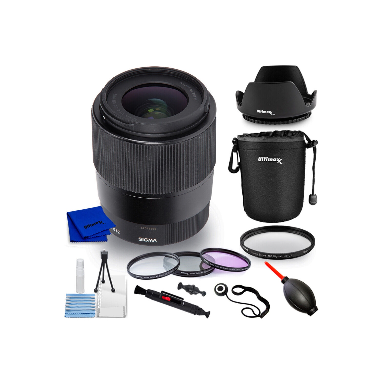 Sigma 23mm f/1.4 DC DN Contemporary Lens 348965 - 10PC Accessory Bundle