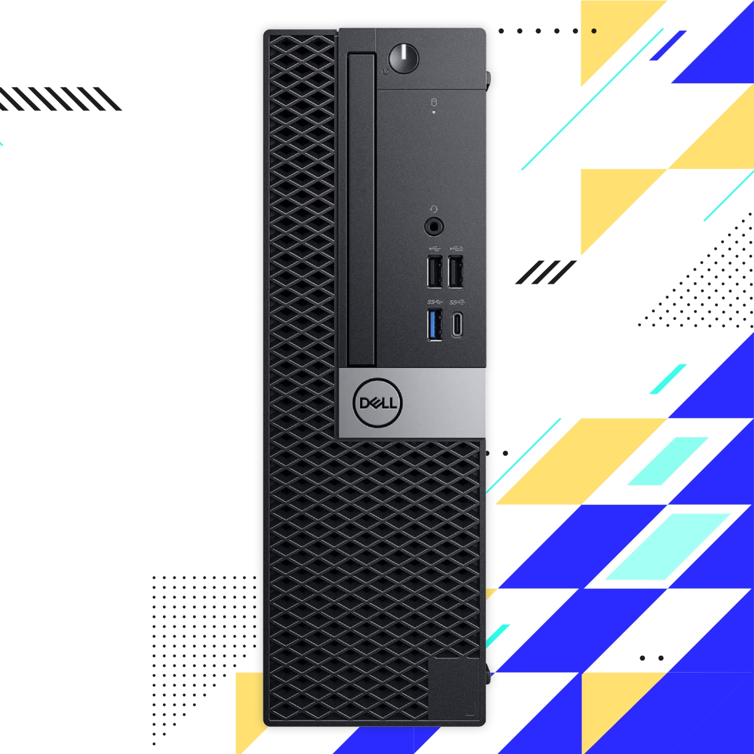 Refurbished - DELL OPTIPLEX 5060 SFF Business Desktop PC Computer (Core i5-8500 8th GEN/ 32GB RAM/ 2TB SSD/ WINDOWS 11 PRO) Intel - Black