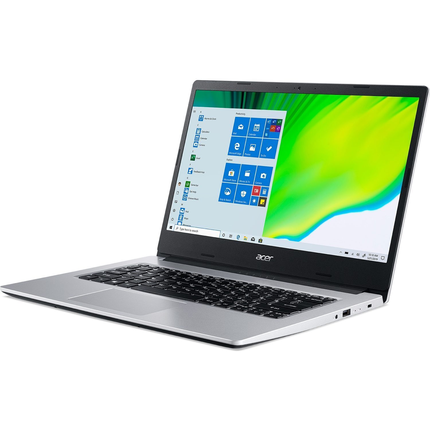 Refurbished Excellent - Acer Aspire A314-22-A6WC 14" Laptop with AMD 3020e, 128GB SSD, 4GB RAM & Windows 10 Home in S Mode - Silver