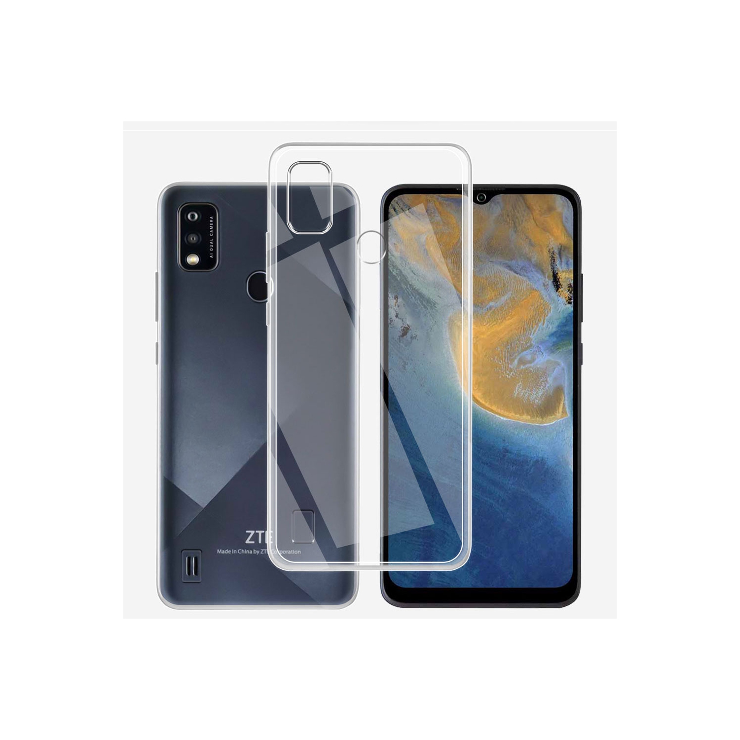 XCRS Slim Shockproof Crystal Acrylic Cover with Complete overall Protection, bumper and reinforced edges case for ZTE Blade A7P 6.5 inch