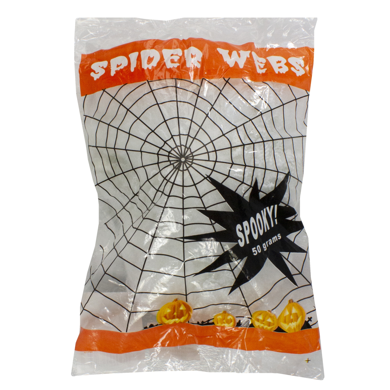 10" Stretchable White Spider Web Halloween Decoration
