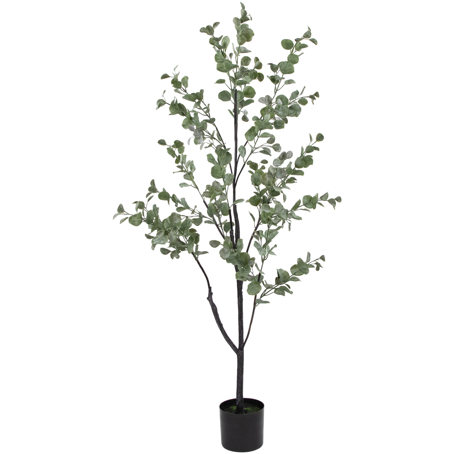 Real Touch™ Artificial Eucalyptus Tree in Black Pot 53"