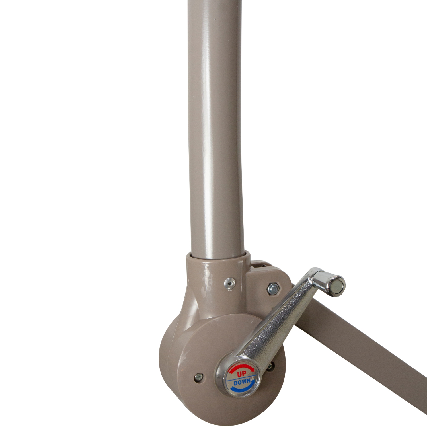 10ft Offset Outdoor Patio Umbrella with Hand Crank, Navy Blue