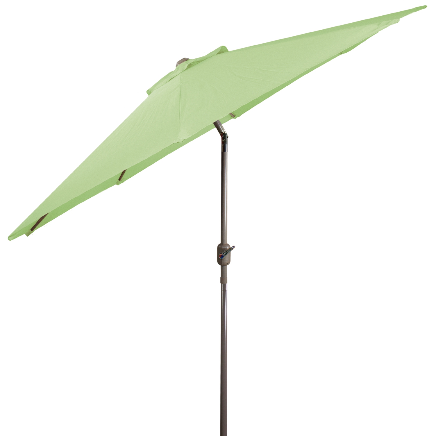 9ft Outdoor Patio Market Umbrella with Hand Crank and Tilt, Sage Green