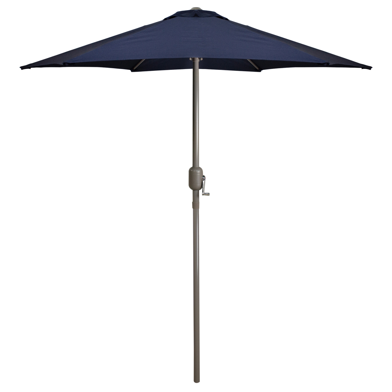 Parasol de patio de 7,5ft pi avec manivelle, bleu minuit
