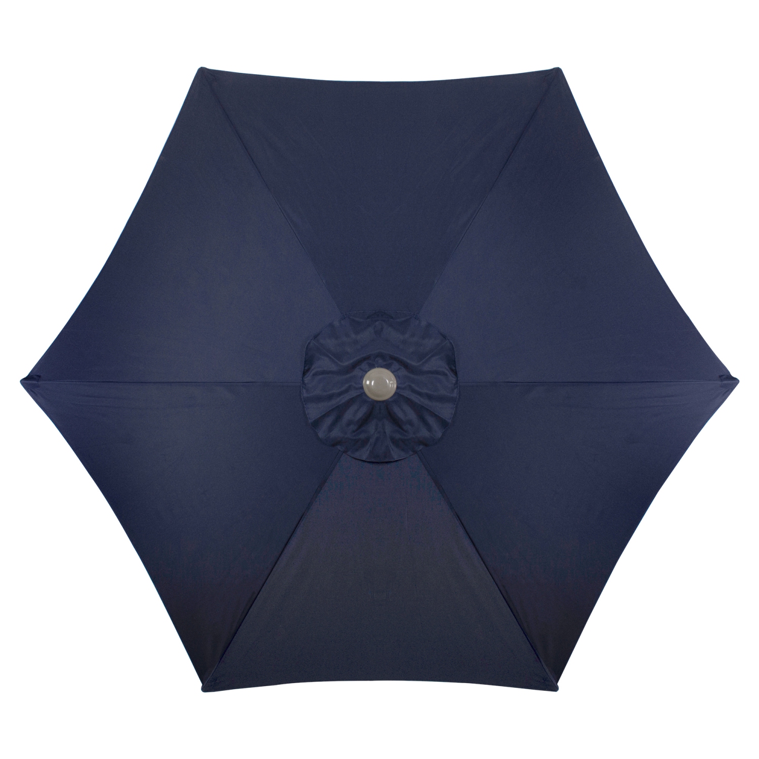 Parasol de patio de 7,5ft pi avec manivelle, bleu minuit